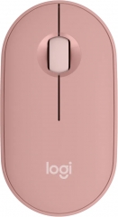 Logitech M350s Pebble Mouse 2 pink, Logi Bolt, USB/Bluetooth