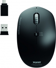 Port Designs wireless rechargeable Mobility Mouse, USB/Bluetooth