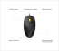 Adesso iMouse W3 Antimicrobial Waterproof Mouse with magnetic Scroll Wheel black, USB