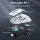 Attack Shark X3 wireless Gaming Mouse white, USB/Bluetooth