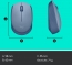 Logitech M171 wireless Mouse blue-grey, USB