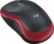 Logitech M185 wireless Mouse black/red, USB