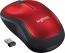 Logitech M185 wireless Mouse red/black, USB