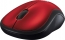 Logitech M185 wireless Mouse red/black, USB