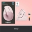 Logitech lift vertical Ergonomic Mouse, Rose, Logi Bolt, USB/Bluetooth