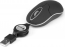 NGS Sin Laptop Mouse with Retractable cable black, USB