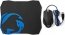 Nedis Gaming Mouse and mousepad set, black, USB