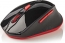 Nedis wireless Mouse with Nano dongle, black/red, USB