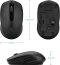 Riitek RM100+ wireless Mouse black, USB