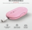 Trust puck wireless Mouse pink, USB/Bluetooth