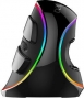 Delux M618 Plus RGB vertical Mouse, right black, USB