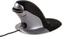 Fellowes Penguin ambidextrous vertical mouse, wired, size S, black/silver, USB