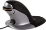 Fellowes Penguin ambidextrous vertical mouse, wired, size L, black/silver, USB