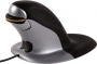 Fellowes Penguin ambidextrous vertical mouse, wired, size L, black/silver, USB (9894401)