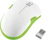 LogiLink wireless optical mouse, white/green, USB