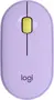 Logitech M350 Pebble wireless Mouse Lavender Lemonade, USB/Bluetooth