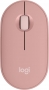 Logitech M350s Pebble Mouse 2 pink, Logi Bolt, USB/Bluetooth (910-007014)