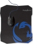 Nedis Yesaqua Gaming Mouse and mousepad kit, black, USB (GMMP100BK)