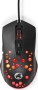 Nedis wired Gaming Mouse with 12 lighting modes, black, USB (GMWD410BK)