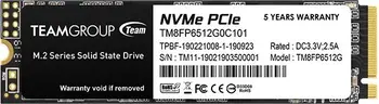 TeamGroup MP33 512GB, M.2 2280 / M-Key / PCIe 3.0 x4