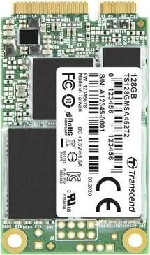 Transcend MSA452T2 SSD 128GB, MO-300 / mSATA 6Gb/s