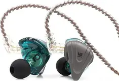 KZ ZSX with microphone green