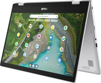 ASUS Chromebook CX1 Flip CX1500FKA-E80046, Transparent Silver, Celeron N4500, 8GB RAM, 128GB Flash
