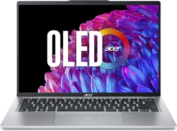 Acer Swift Go 14 OLED SFG14-73-96XL, Pure Silver, Core Ultra 9 185H, 32GB RAM, 1TB SSD