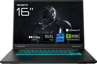 GIGABYTE Gaming A16 CWHI3DEC94SH, Black Steel, Core i7-13620H, 16GB RAM, 1TB SSD, GeForce RTX 5070
