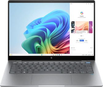 HP OmniBook X AI 14-fe0060ng, Meteor Silver, Snapdragon X Elite - X1E-78-100, 16GB RAM, 1TB SSD