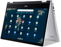 Acer Chromebook Spin 314 CP314-1HN-C07F, Sparkly Silver, Celeron N5100, 8GB RAM, 128GB Flash
