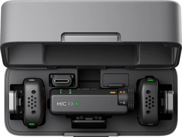 DJI Mic mini, 2 transmitter + 1 receiver + charging case