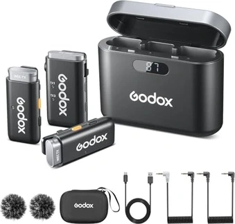 Godox WEC 2.4GHz wireless microphone System Kit2