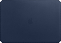 Apple MacBook Pro 15.4" leather sleeve, Midnight Blue