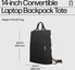 HP Convertible 14" Laptop-рюкзак bag, black