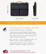 Inateck 15.6" EdgeKeeper 360° protective Laptop shoulder bag, black grey