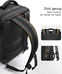 Inateck 40L 17" Laptop-Reiserucksack, black