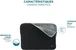 Mobilis Skin 12.5-14" Memory Foam notebook cover, black/grey