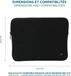 Mobilis Skin 12.5-14" Memory Foam notebook cover, black/grey