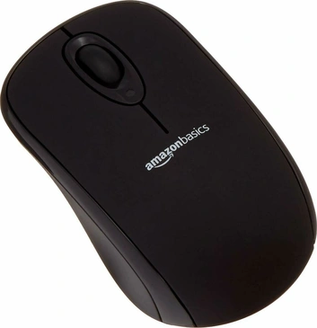 AmazonBasics wireless mouse черный, USB