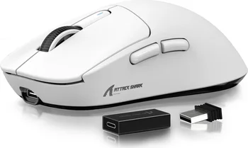 Attack Shark X3Pro wireless Gaming Mouse white, USB/Bluetooth