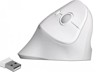 DeLOCK ergonomic USB mouse vertical белый, wireless, USB