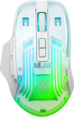Defender Astro elite GM-056 wireless Gaming Mouse прозрачный/белый, USB