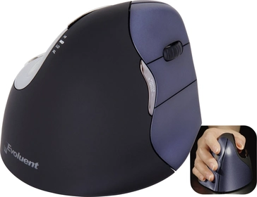 Evoluent VerticalMouse 4 wireless black/blue, USB