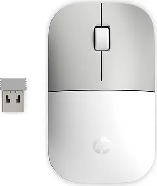 HP Z3700 wireless Mouse Ceramic white silver/white, USB