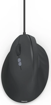 Hama ECM-500L vertical mouse black, left hander, USB
