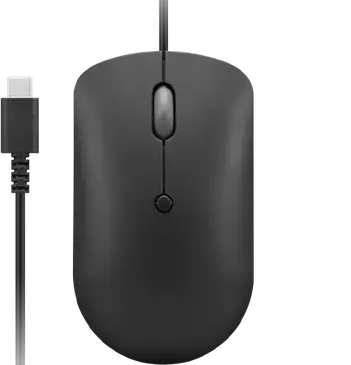 Lenovo 400 USB-C wired Compact Mouse Raven Black, USB