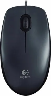Logitech M100 V2 Refresh Optical Mouse dark grey, USB