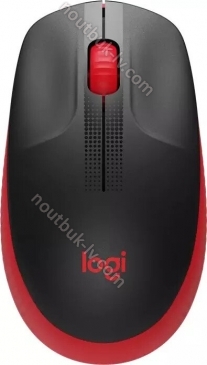 Logitech M190 Full-Size wireless Mouse red, USB