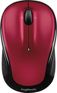 Logitech M325s wireless Mouse red/black, USB